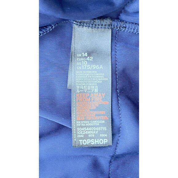 Topshop Women’s Velvet Lace Trim Mini Dress Black Short Sleeve Size 10 US - Picture 13 of 13